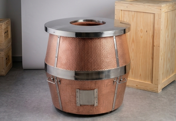 Copper Charcoal Tandoor